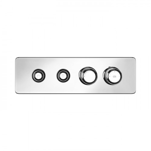 GESSI HI-FI ECLECTIC Смеситель для душа настенный встраиваемый, термостатический, с 2 запорными кнопками, цвет Хром