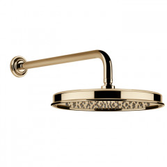 GESSI VENTI20 Верхний душ 328 мм., с настенным держателем 389 мм., цвет Warm Bronze PVD