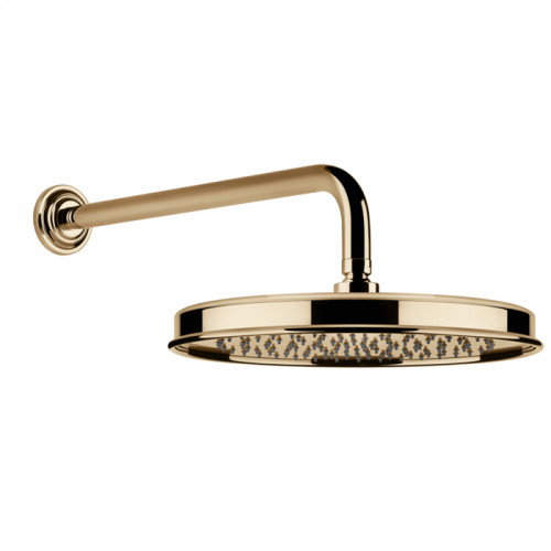 GESSI VENTI20 Верхний душ 328 мм., с настенным держателем 389 мм., цвет Warm Bronze PVD