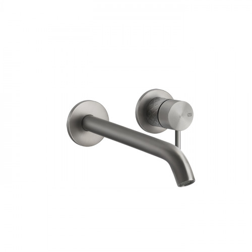 GESSI 316 Встраиваемый смеситель для раковины с изливом 200-170мм (внешняя часть), цвет: steel brushed