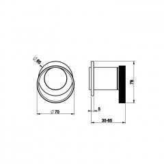 Gessi Anello Встраиваемый однорычажный смеситель на 1 выход, цвет: хром