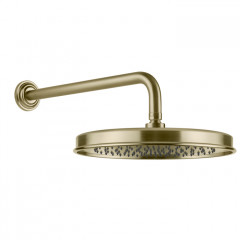GESSI VENTI20 Верхний душ 328 мм., с настенным держателем 389 мм., цвет Brushed Brass PVD