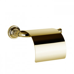 GESSI VENTI20 Держатель туалетной бумаги, с крышкой, цвет Gold PVD