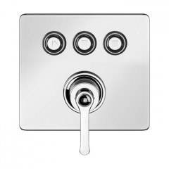 GESSI HI-FI ECLECTIC Смеситель для душа настенный встраиваемый, однорычажный, с 3 запорными кнопками, цвет Хром