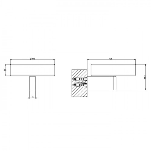 GESSI Origini Мыльница настенная черная/Black Metal Brushed PVD