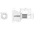GESSI INCISO Крючок настенный, цвет: finox