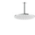 GESSI INCISO Потолочная душевая головка шарнирная на 1/2", 300мм, длина изготавливается под заказ (от 105 до 1855 мм), цвет: хром