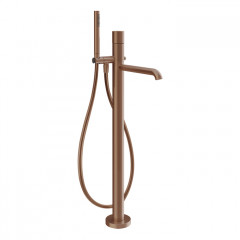 GESSI HABITO UNITO Смеситель для ванны напольный, однорычажный, цвет Copper Brushed PVD