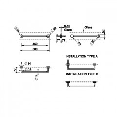 Gessi Anello Полотенцедержатель 45 см для крепления на стело., цвет: хром