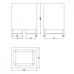 GESSI INVERSO ACCESSORIES Стакан настольный белый, цвет: Brass Brushed PVD