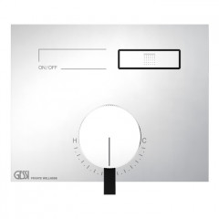Gessi Hi-Fi Смеситель для душа, с включением 1 источника (внешняя часть), цвет: хром