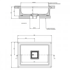Gessi Eleganza Раковина накладная/встраиваемая 56х42 см без перелива, цвет: белый