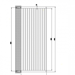 Gessi Rettangolo Полочка 60см широкая, цвет: хром