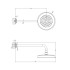 GESSI VENTI20 Верхний душ 200 мм., с настенным держателем 389 мм., цвет Warm Bronze Br. PVD