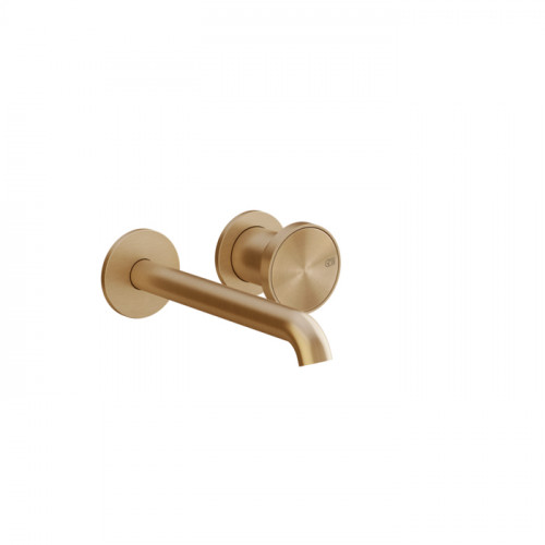 GESSI Origini Смеситель для раковины встраиваемый с изливом, в компл с отд вставкой, цвет Warm Bronze Br. PVD (внешняя часть)
