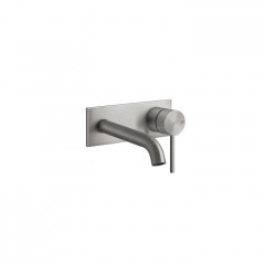 GESSI 316 Встраиваемый смеситель с изливом 147мм (внешние части), цвет: steel brushed