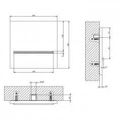 Gessi Cascata Душевой каскадный излив с возможностью подкл. удаленного управления , цвет Mirror Steel