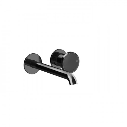 GESSI Origini Смеситель для раковины встраиваемый с изливом, в компл с отд вставкой, цвет Black Metal PVD (внешняя часть)
