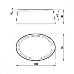 Gessi Cono Мыльница настольная, цвет:Black Metal Brushed PVD