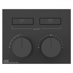 Gessi Hi-Fi Термостат для душа, с включением до 2 источников одновременно (внешняя часть), цвет: Black XL