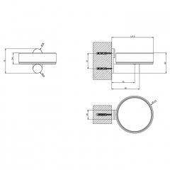 GESSI 316 Мыльница настенная, цвет: черный/brushed black metal pvd
