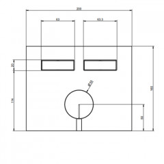 Gessi Hi-Fi Смеситель для душа, с включением до 2 источников одновременно (внешняя часть), цвет: хром