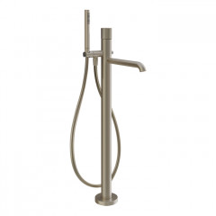 GESSI HABITO RIGATO Смеситель для ванны напольный, однорычажный, цвет Finox Brushed Nickel