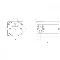 Gessi Goccia Встраиваемая часть однорычажного смесителя