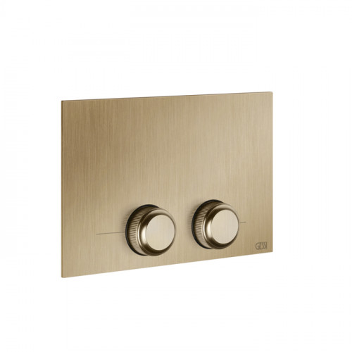 GESSI VENTI20 Клавиша смыва для унитаза двойная, для инсталляций TECE, цвет Warm Bronze Br. PVD