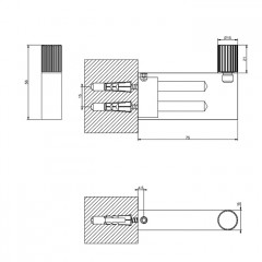 GESSI HABITO RIGATO Крючок, цвет хром