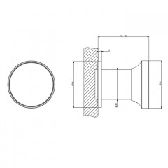 GESSI Origini Смеситель однорычажный встраиваемый на 1 выход, в комплекте вставка, цвет Finox Brushed Nickel