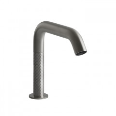 GESSI 316 INTRECCIO Смеситель для раковины, электронный, с кран-фильтром для регулировки температ и напора воды, выс излива 150 мм, цвет Steel Brushed
