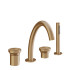 GESSI Origini Смеситель для ванны на 4 отв, с ручной лейкой цвет: Warm Bronze Br. PVD