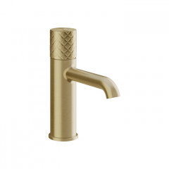 Gessi HABITO INTRECCIO Смеситель для раковины, без донного клапана, цвет Brass Brushed PVD
