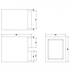 Gessi Rettangolo Стакан настольный, цвет: хром/черный