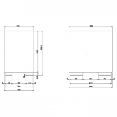 Gessi Rettangolo Корзина для мусора, цвет: хром/черный