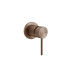 GESSI 316 Встраиваемый смеситель, на 1/2", 1 источник (внешние части), цвет: brushed copper pvd