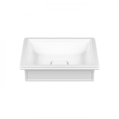 Gessi Eleganza Раковина накладная/встраиваемая 56х42 см без перелива, цвет: белый
