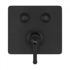 GESSI HI-FI ECLECTIC Смеситель для душа настенный встраиваемый, однорычажный, с 2 запорными кнопками, цвет Black XL