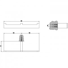 GESSI INVERSO ACCESSORIES Настенный полотенцедержатель двойной, цвет: Brass Brushed PVD