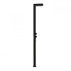 GESSI OUTDOOR Душевая стойка для установки на улице, напольная, на 2 выхода, без ручек, ручного душа и верхнего душа, внешняя часть, цвет Black XL
