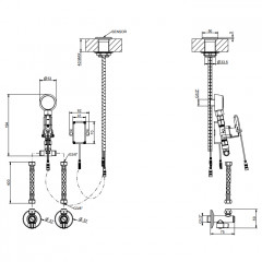 GESSI 316 Электронное удаленное управление для излива с кран-фильтром, цвет Steel Brushed