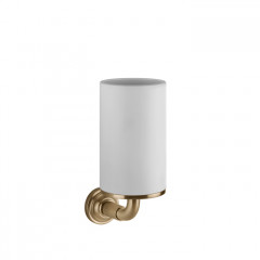 GESSI VENTI20 Стакан подвесной, цвет белый, фурнитура Warm Bronze Br. PVD
