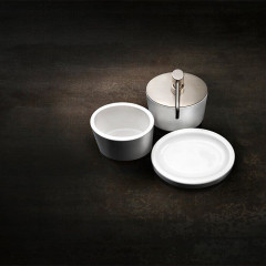 GESSI OVALE Мыльница настольная, белая, основание хром (заказ по запросу!)