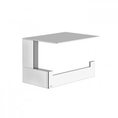 Gessi Rettangolo Держатель для туалетной бумаги с крышкой, цвет: хром