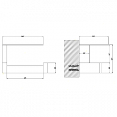 Gessi Rettangolo Держатель для туалетной бумаги с крышкой, цвет: хром