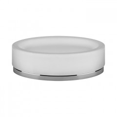 GESSI OVALE Мыльница настольная, белая, основание хром (заказ по запросу!)