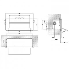 Gessi iSpa Каскадный излив для душа настенный прямоугольный, для монтажа с удаленным управлением (не входит в комплект), цвет: Mirror Steel