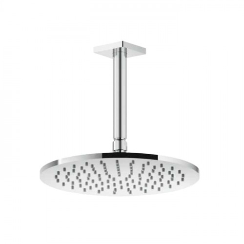 GESSI Rilievo Потолочная душевая головка шарнирная на 1/2", 250мм, длина изгот. под заказ (105 - 1855мм), цвет: хром