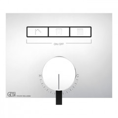 Gessi Hi-Fi Смеситель для душа, с включением до 3 источников одновременно (внешняя часть), цвет: хром